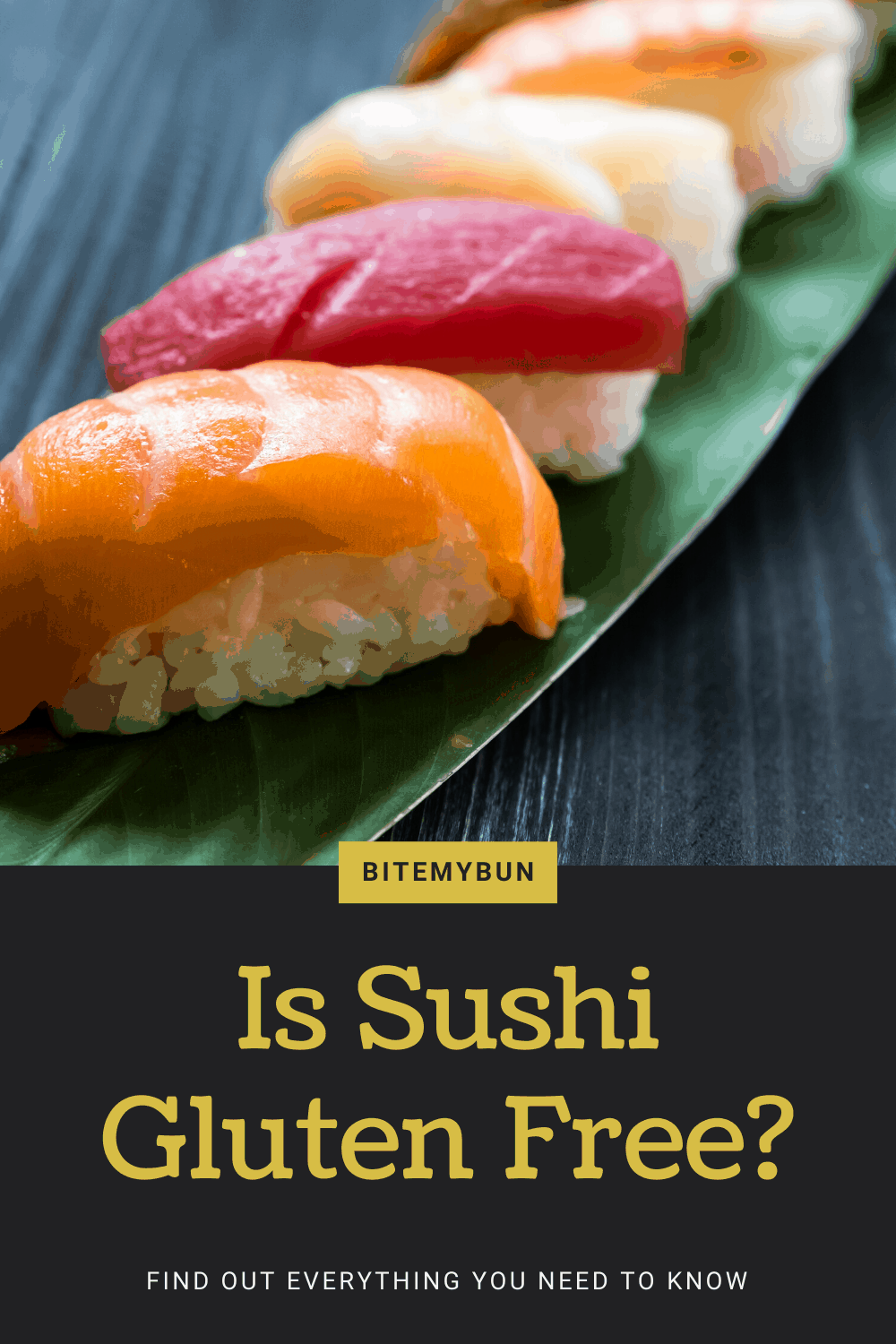 ¿El sushi no contiene gluten?