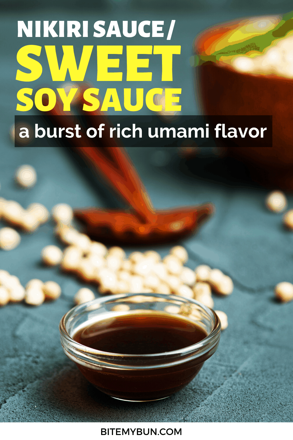Ingredientes de la salsa de soja Nikiri Sweet Sushi