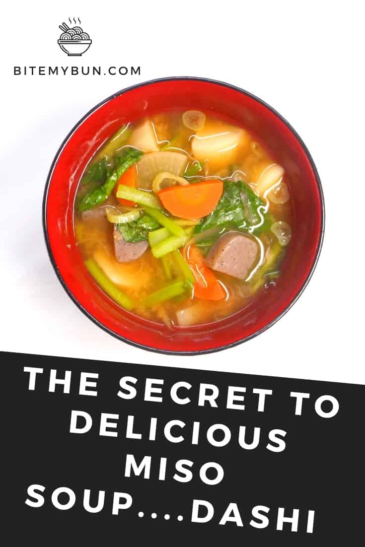 Secret to miso soup is dashi broth base