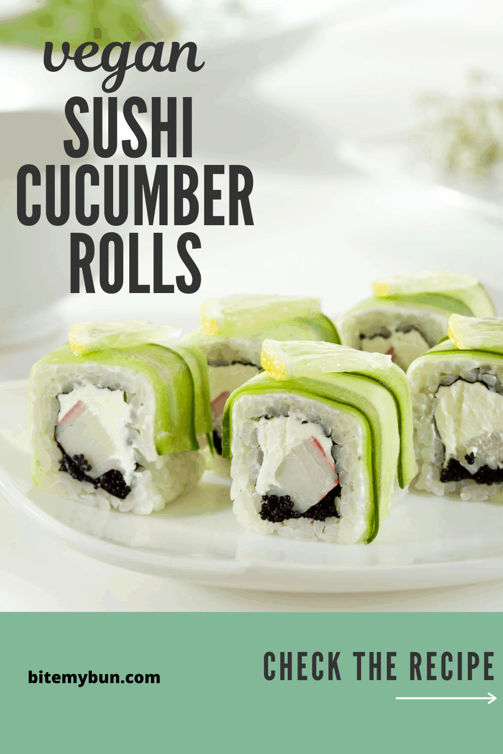 Mga Cucumber Sushi Rolls