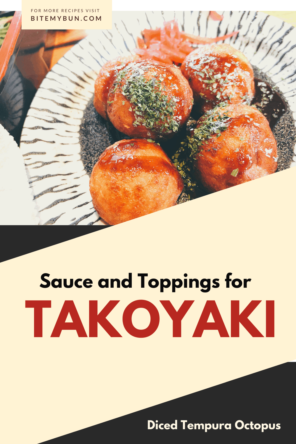 sauce takoyaki et garnitures