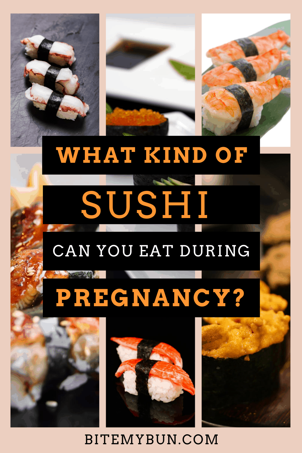 ¿Qué tipo de sushi puedes comer de tu embarazada?