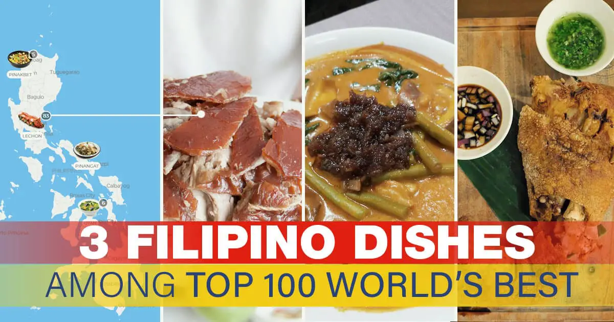3 Filipino Dishes among TOP 100 World's Best