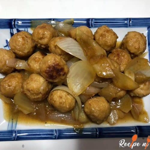 Daim ntawv qhia Adobo Meatballs