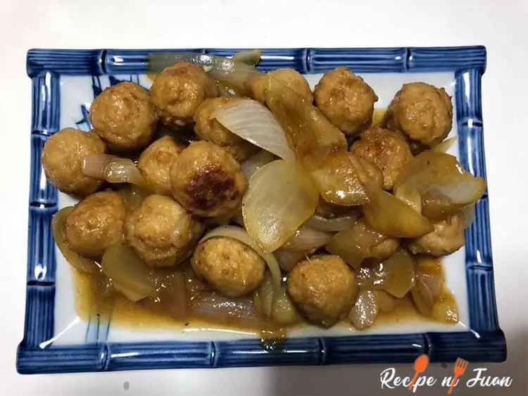 Recepta de mandonguilles Adobo