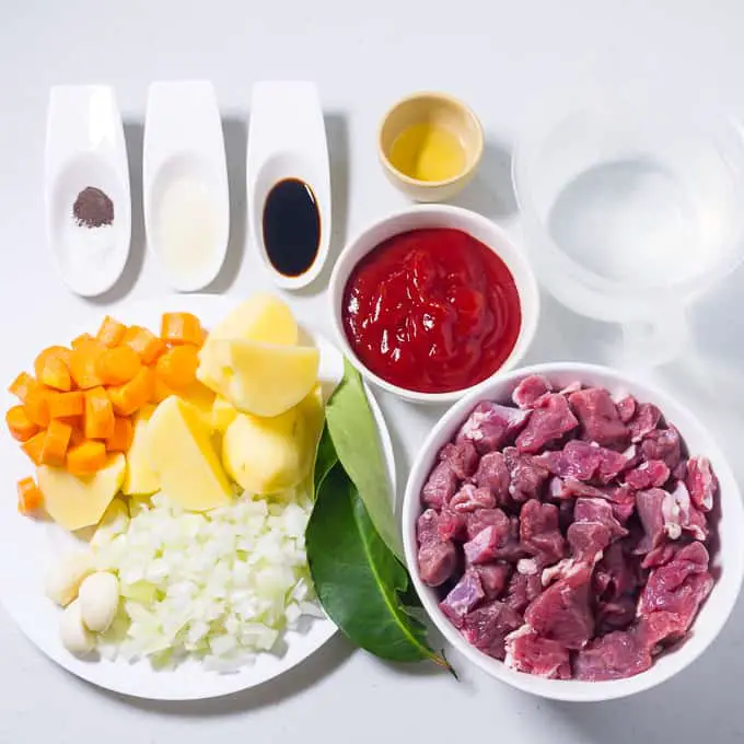 Beef Mechado Ingredients