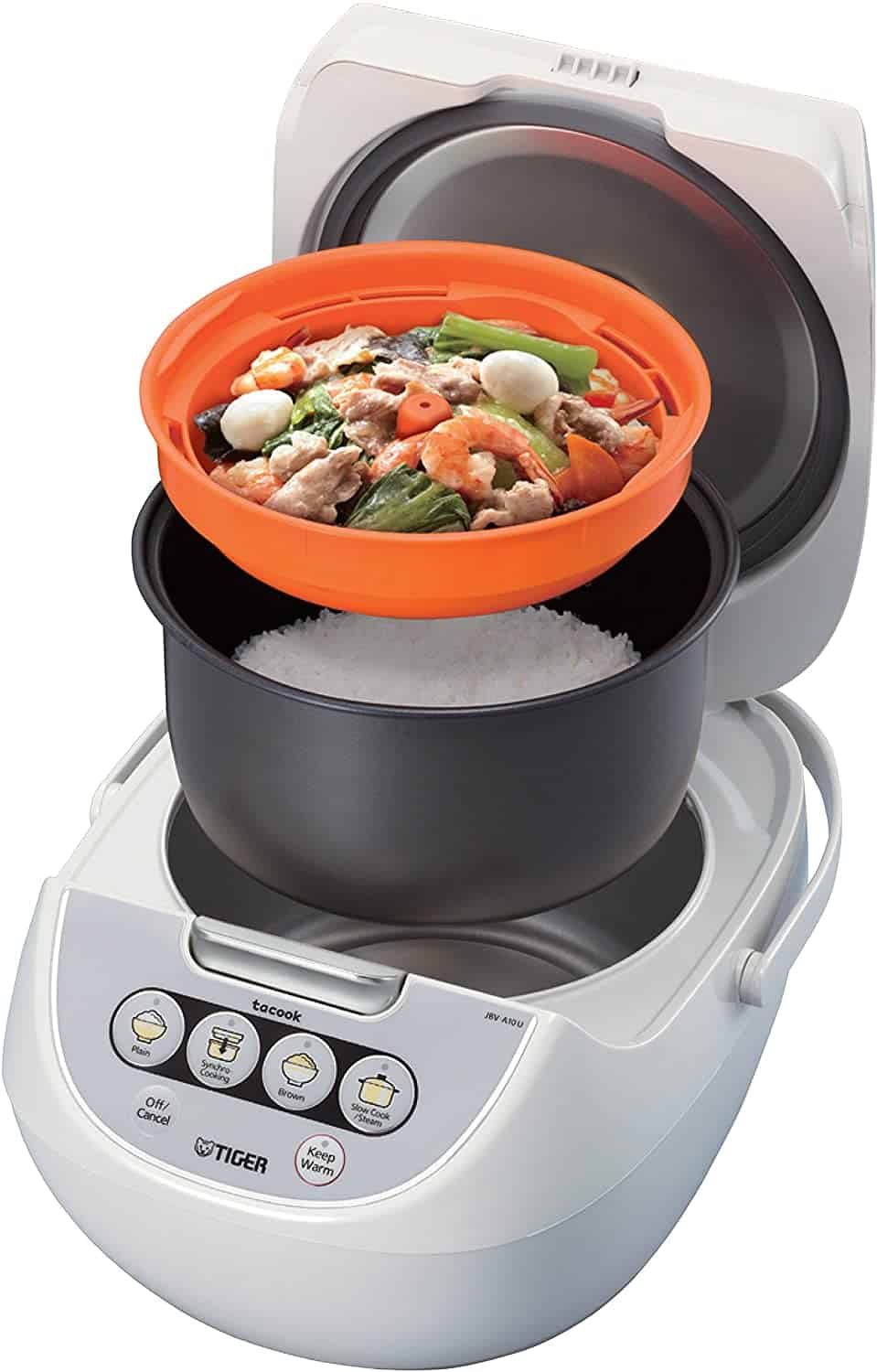 蒸し器バスケット付きの最高の炊飯器：TIGER JBV-A10U 5.5-Cup