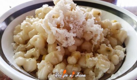 Recette Binatog (grains de maïs blanc bouillis)