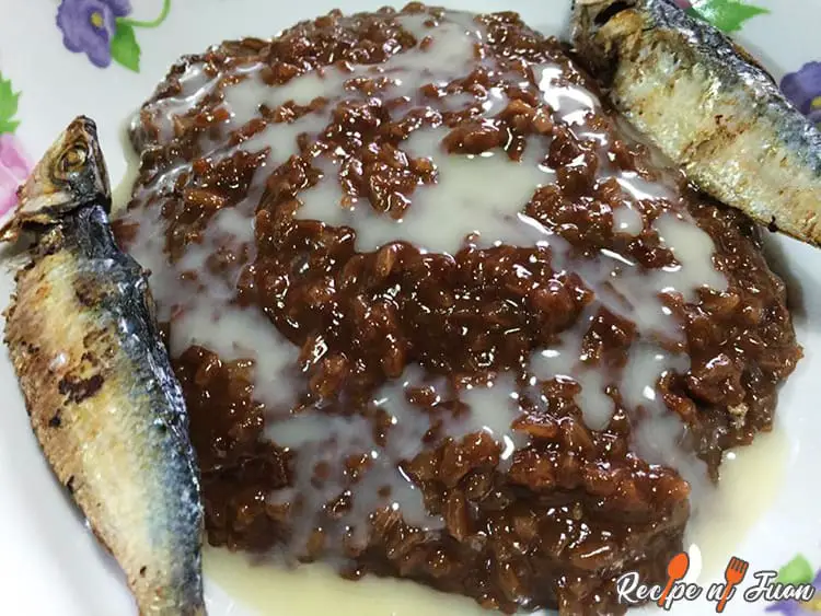 Receita Champorado com Tuyo