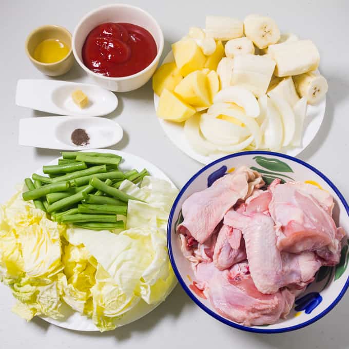 Chicken Pochero ingredients