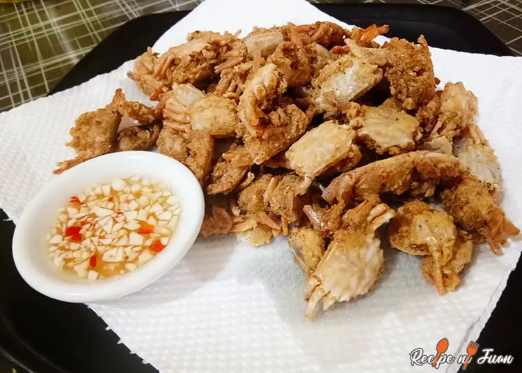 Crispy Crablets na may sarsa