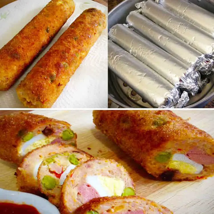 Crispy pork embutido rolls