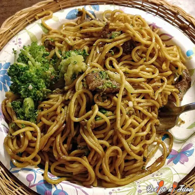 Recipe ea Filipino Lo Mein Beef Broccoli