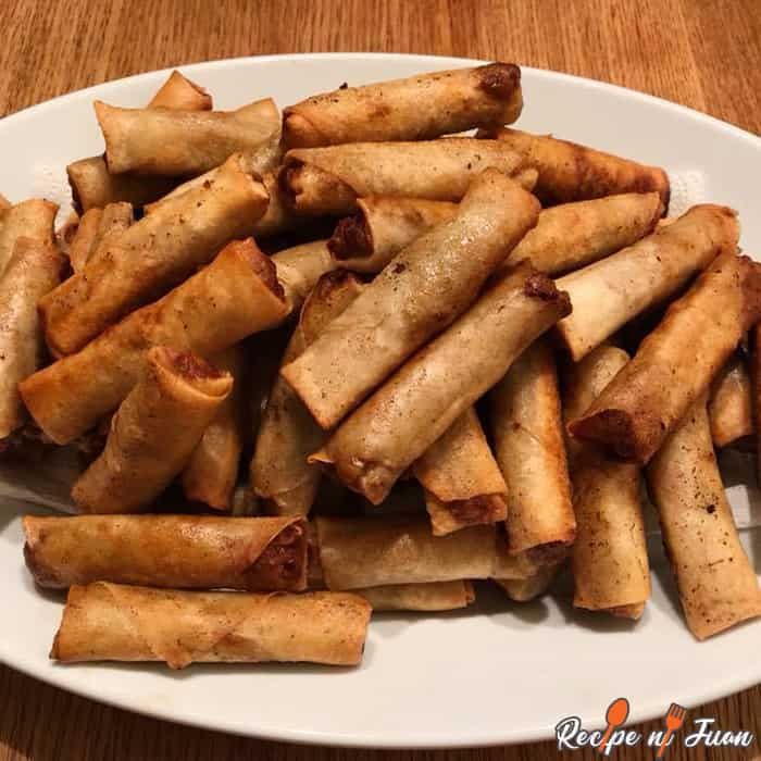 Receita do filipino Lumpiang em Xangai