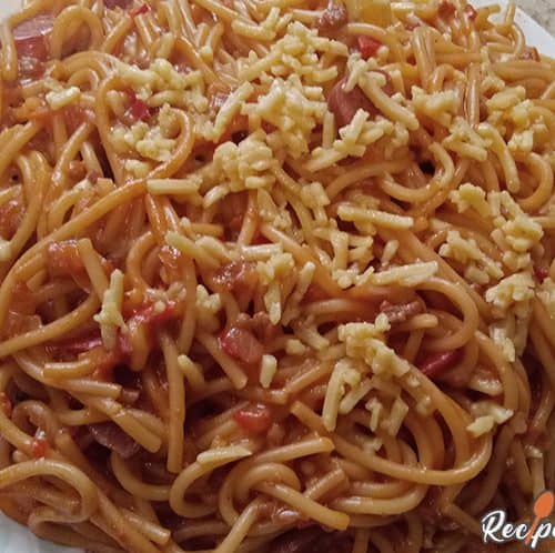 Receta de espaguetis filipinos