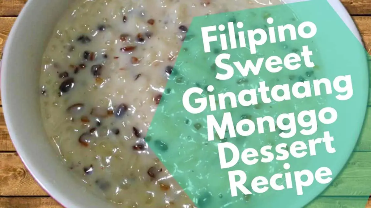 Filippinskt sött Ginataang Monggo Dessertrecept