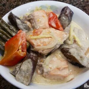 Receta e salmonit Ginataang