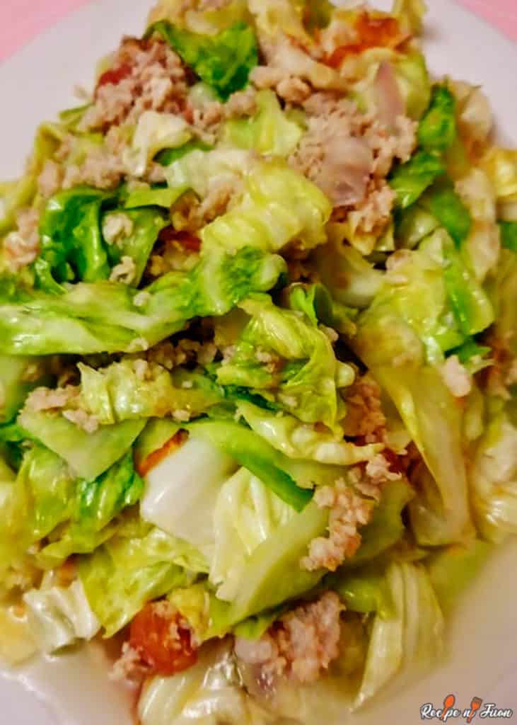 Ginisang Repolyo with cabbage