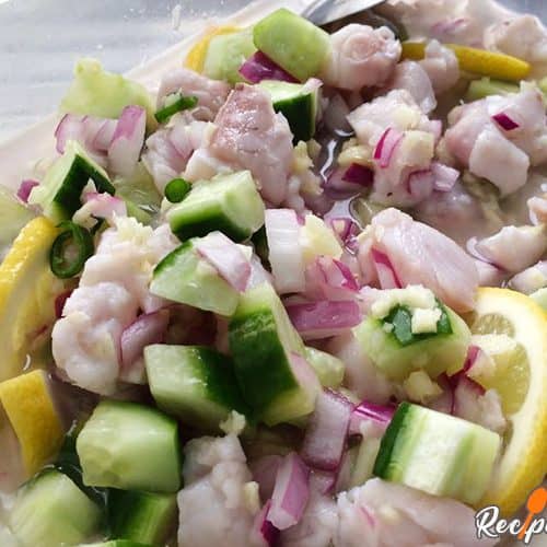 Receita Kinilaw na Isda (Ceviche de Peixe)