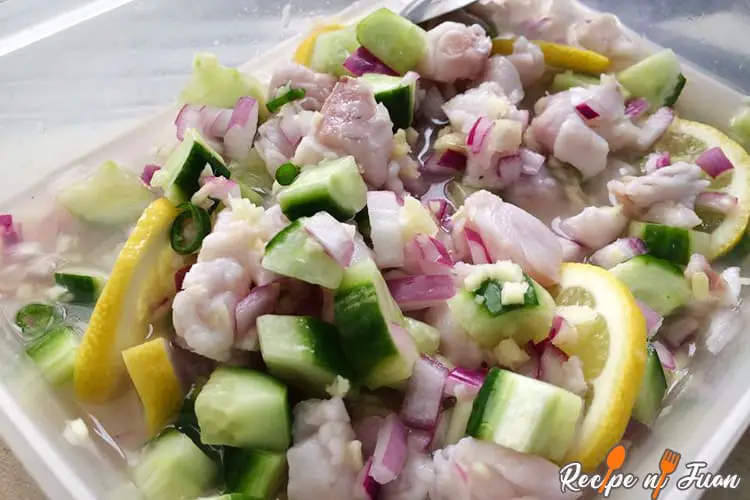 Kinilaw na Isda 레시피(생선 세비체)