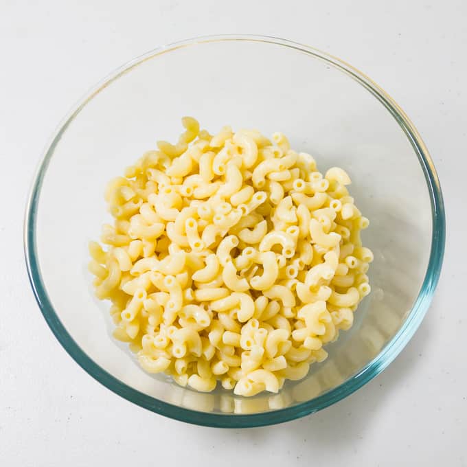 Macaroni in a bowl