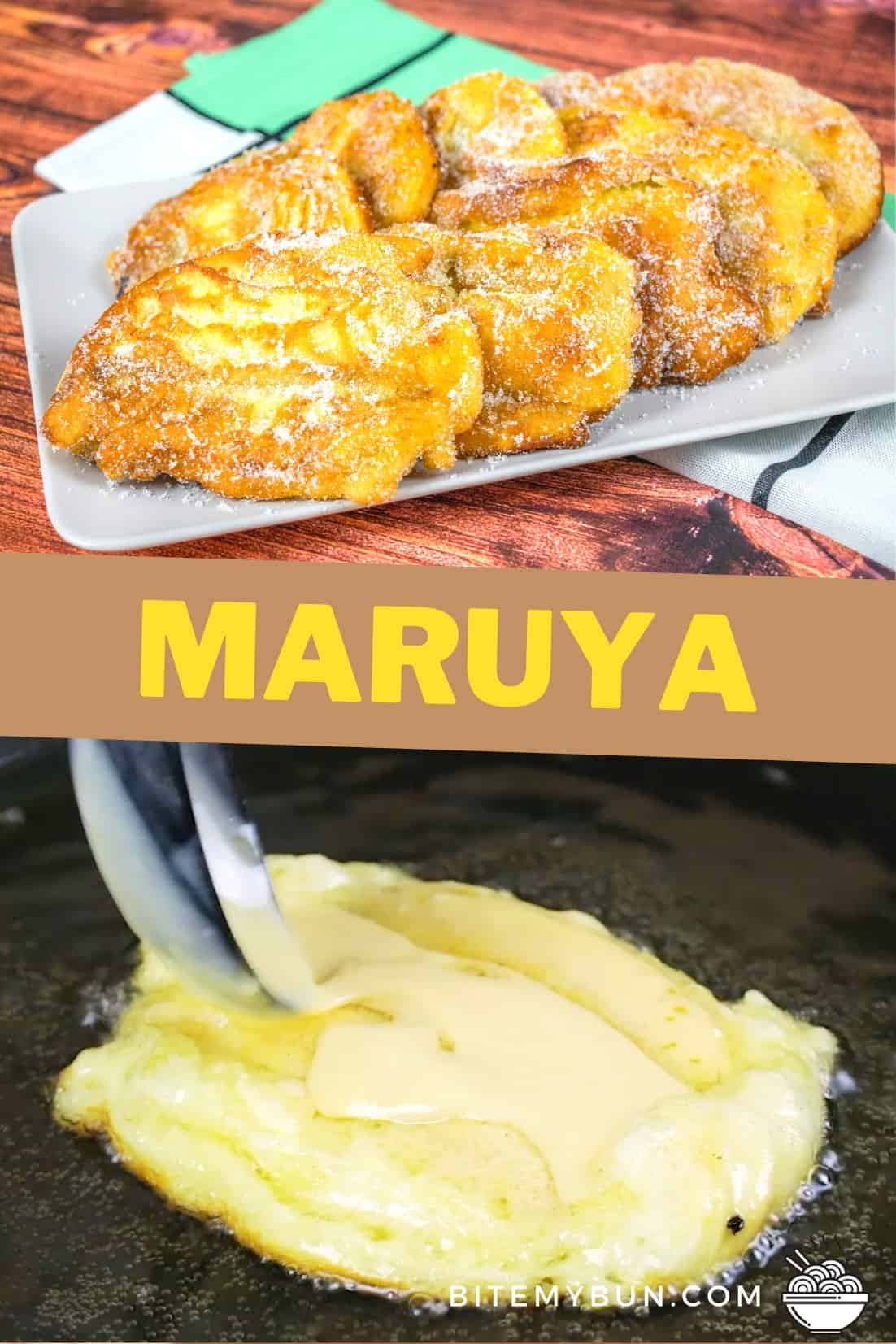 Maruya cau fritters resep Filipina