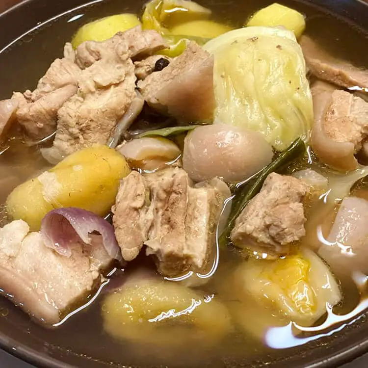 Nilagang Prok ingredients