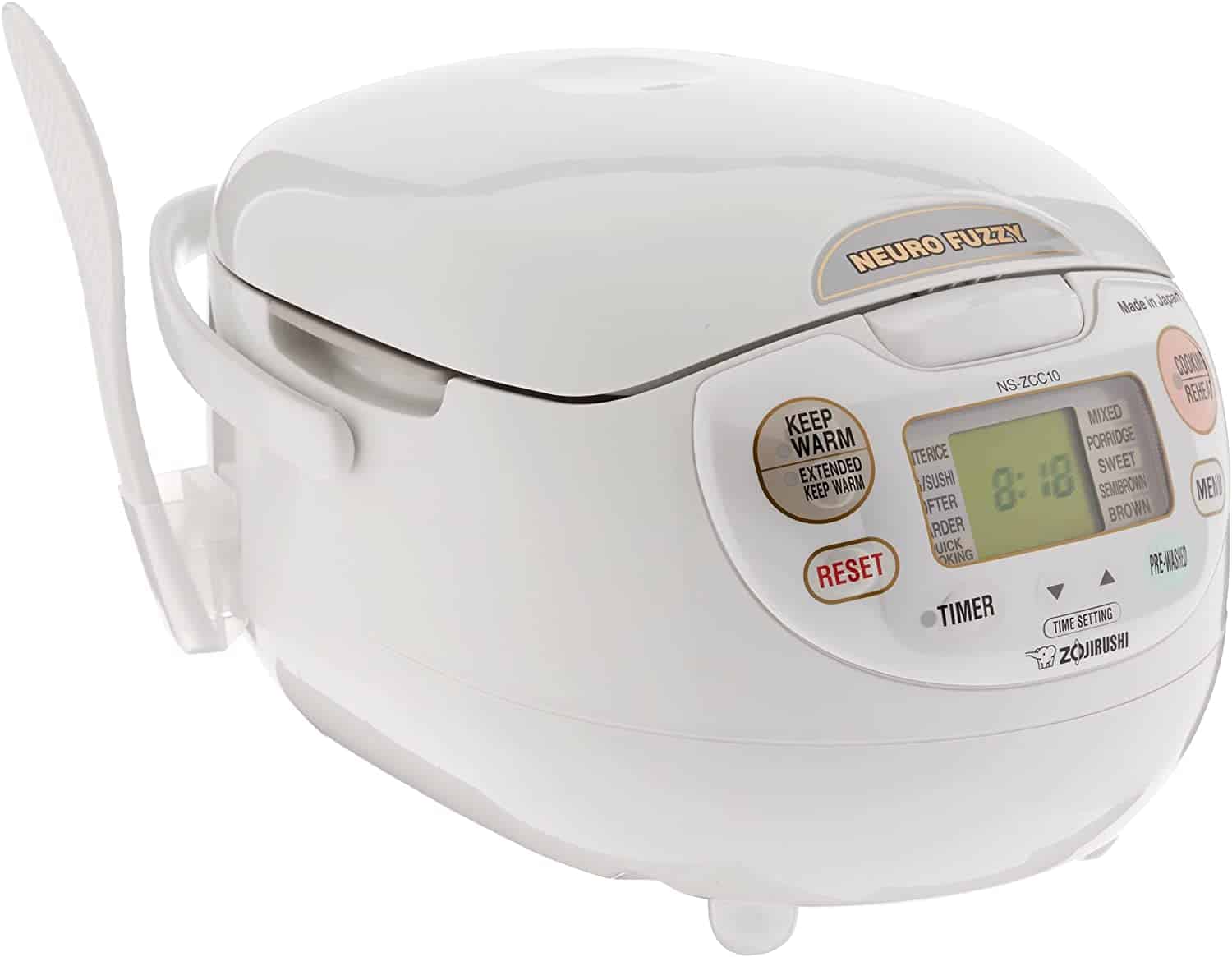 Apskritai geriausia ryžių viryklė: Zojirushi Neuro Fuzzy Rice Cooker ir Warmer