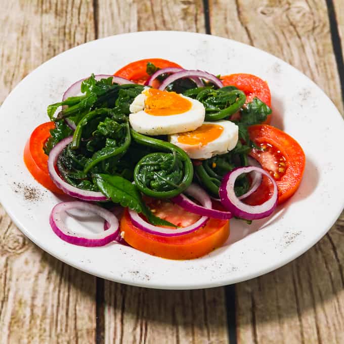 Rysáit Salad Pako (Paco)