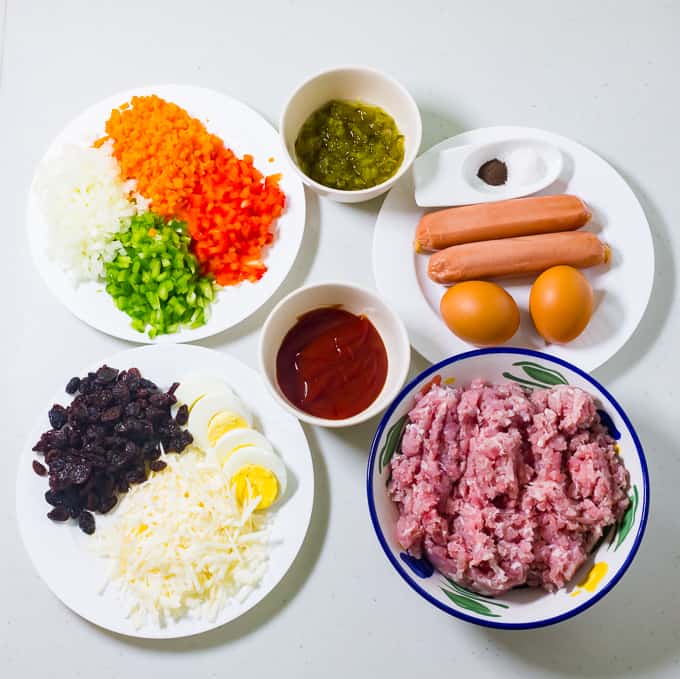 Ingredienti di Pork Embutido