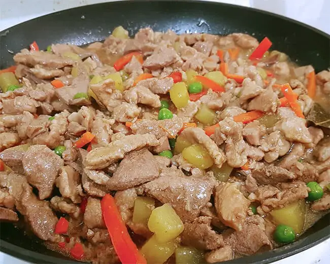 Receta de cerdo Igado