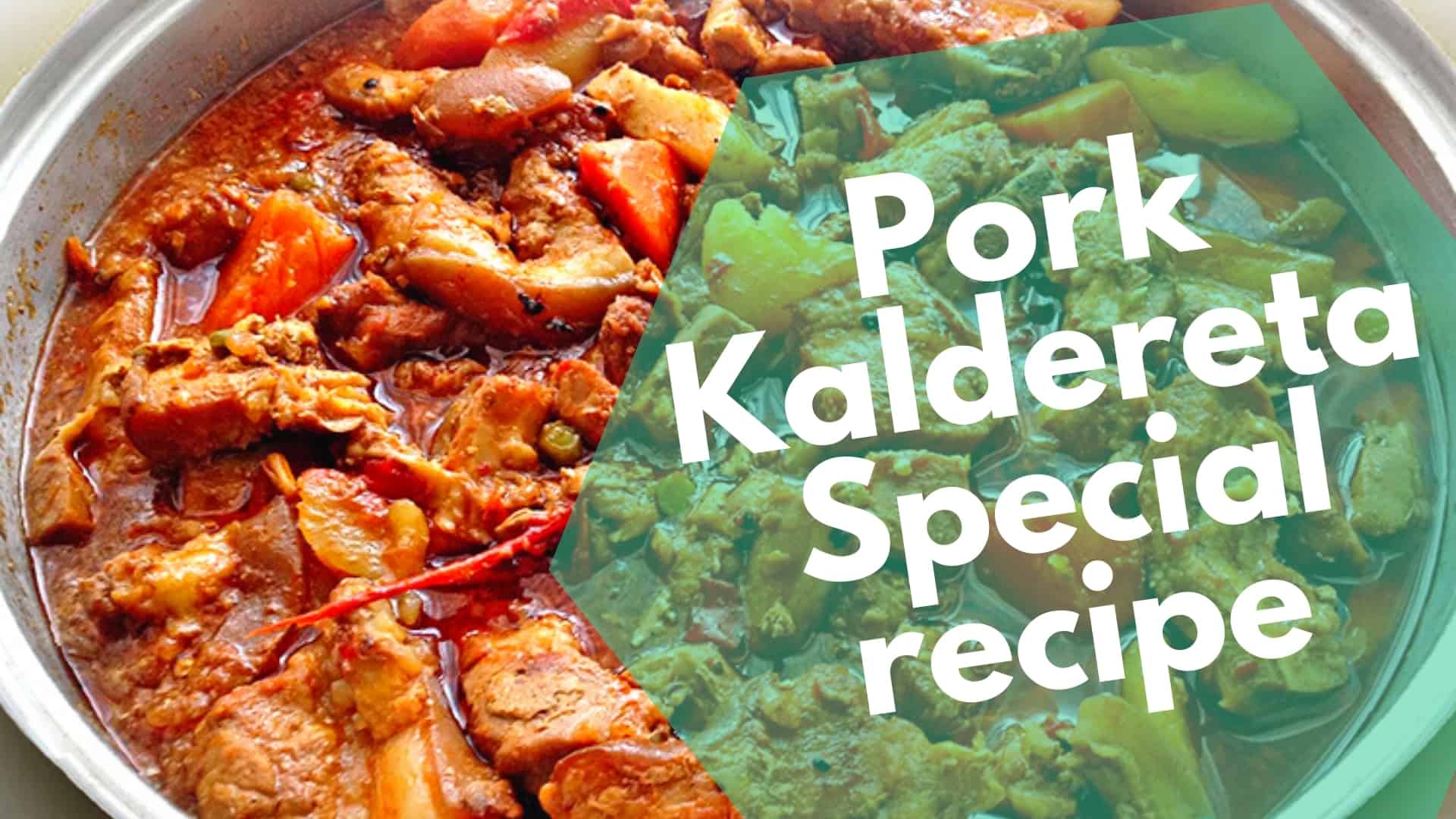 Pork kaldereta recipe (Kalderetang baboy) Filipino tomato pork stew