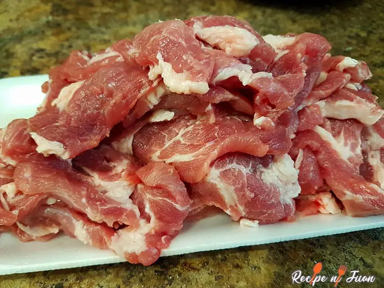Preparação de porco tocino