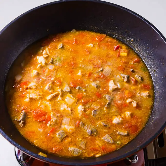 Pork and chorizo menudo