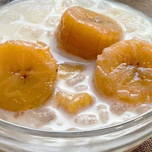 Saba Con Yelo Recipe - Banana ea Plantain ka sirapo