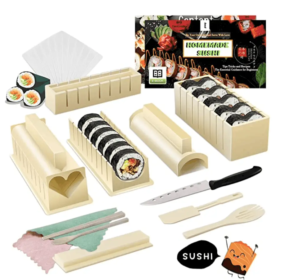16 em 1 Sushi Making Kit Deluxe Edition