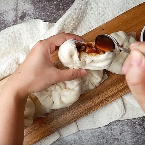 Siopao asado uppskrift búin til frá grunni