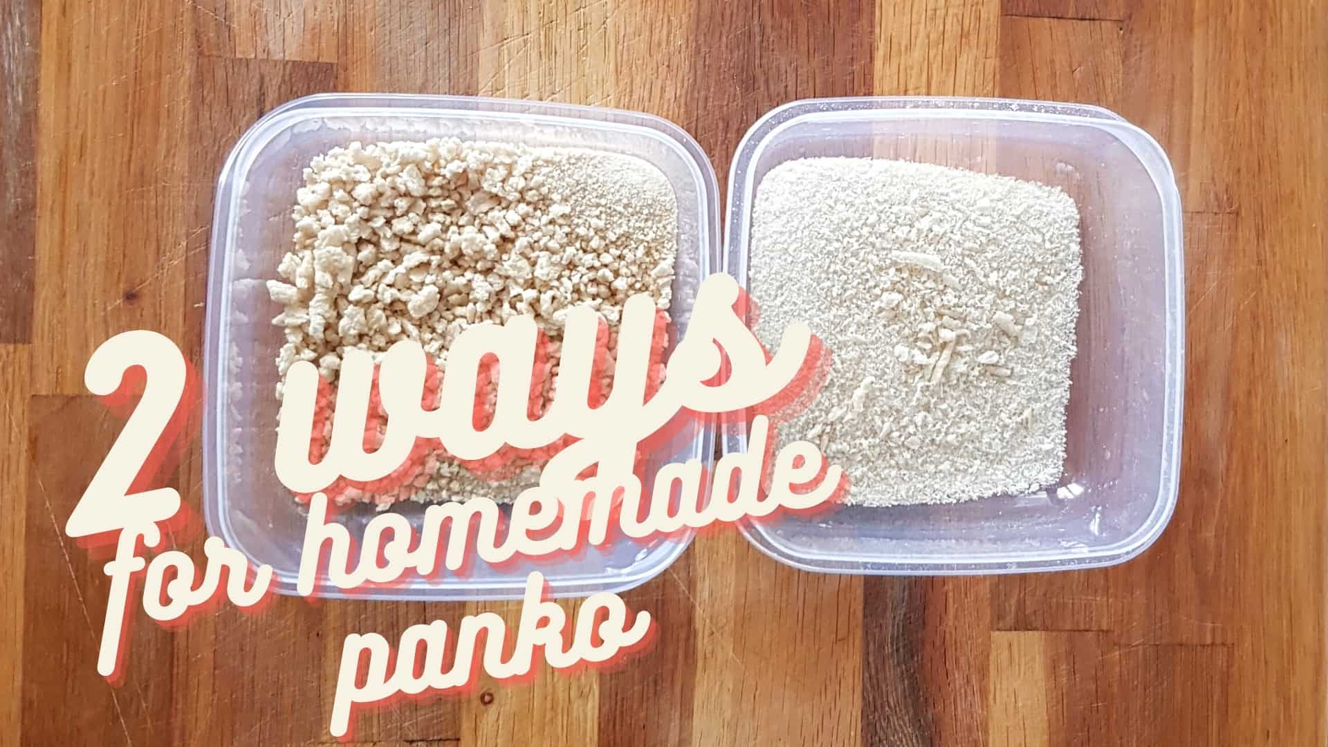 2 formas de panko casero