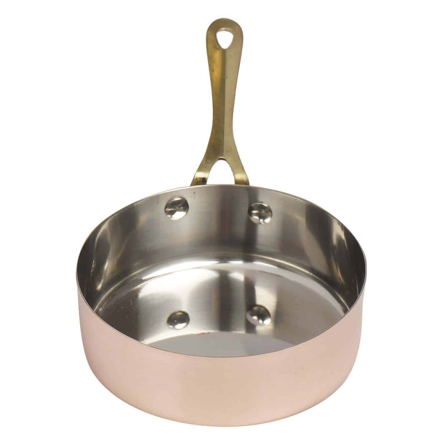 Best Copper Mini Serving Fry Pan with Edges
