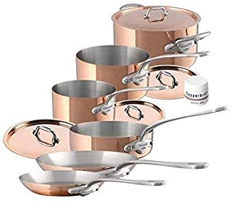 Best French copper cookware set- Mauviel M'Heritage (10-Piece)