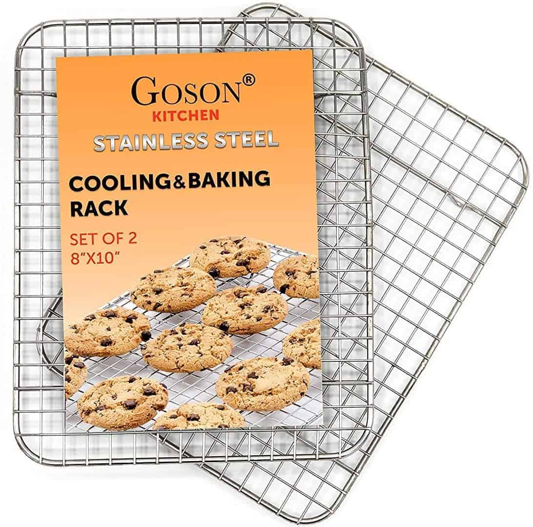La mejor rejilla libre de óxido: rejilla de enfriamiento para utensilios para hornear Goson