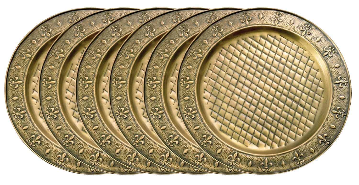 Best brass charger plates: Old Dutch