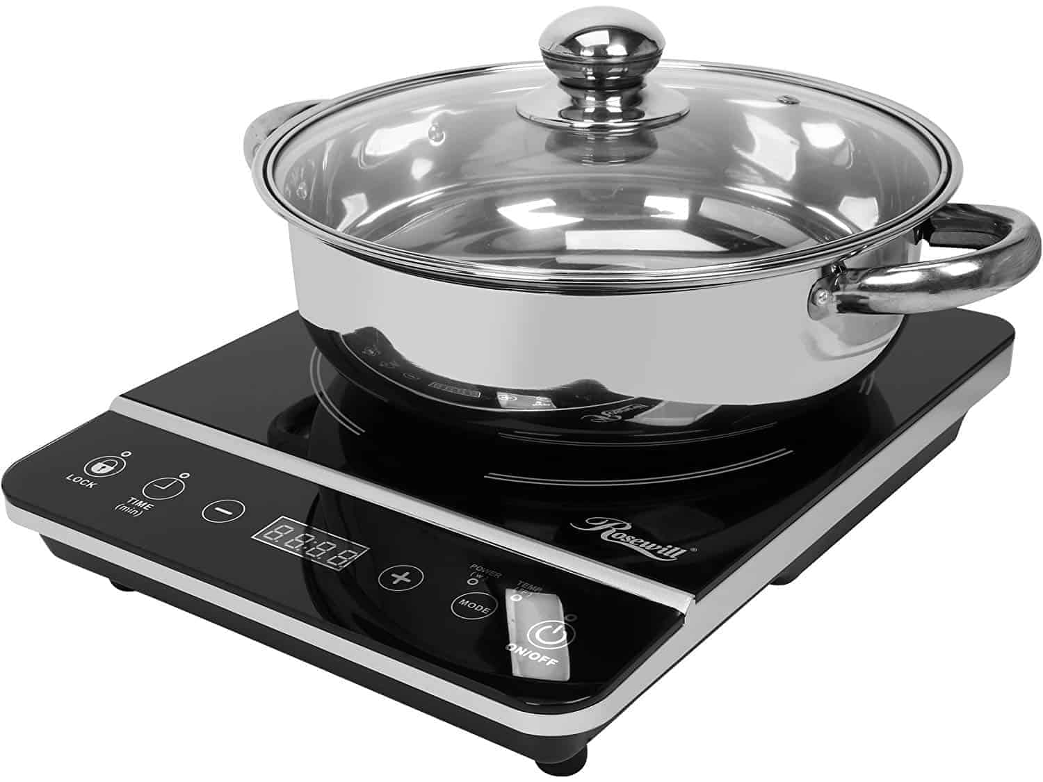 Best cheap portable induction cooktop: Rosewill RHAI-13001