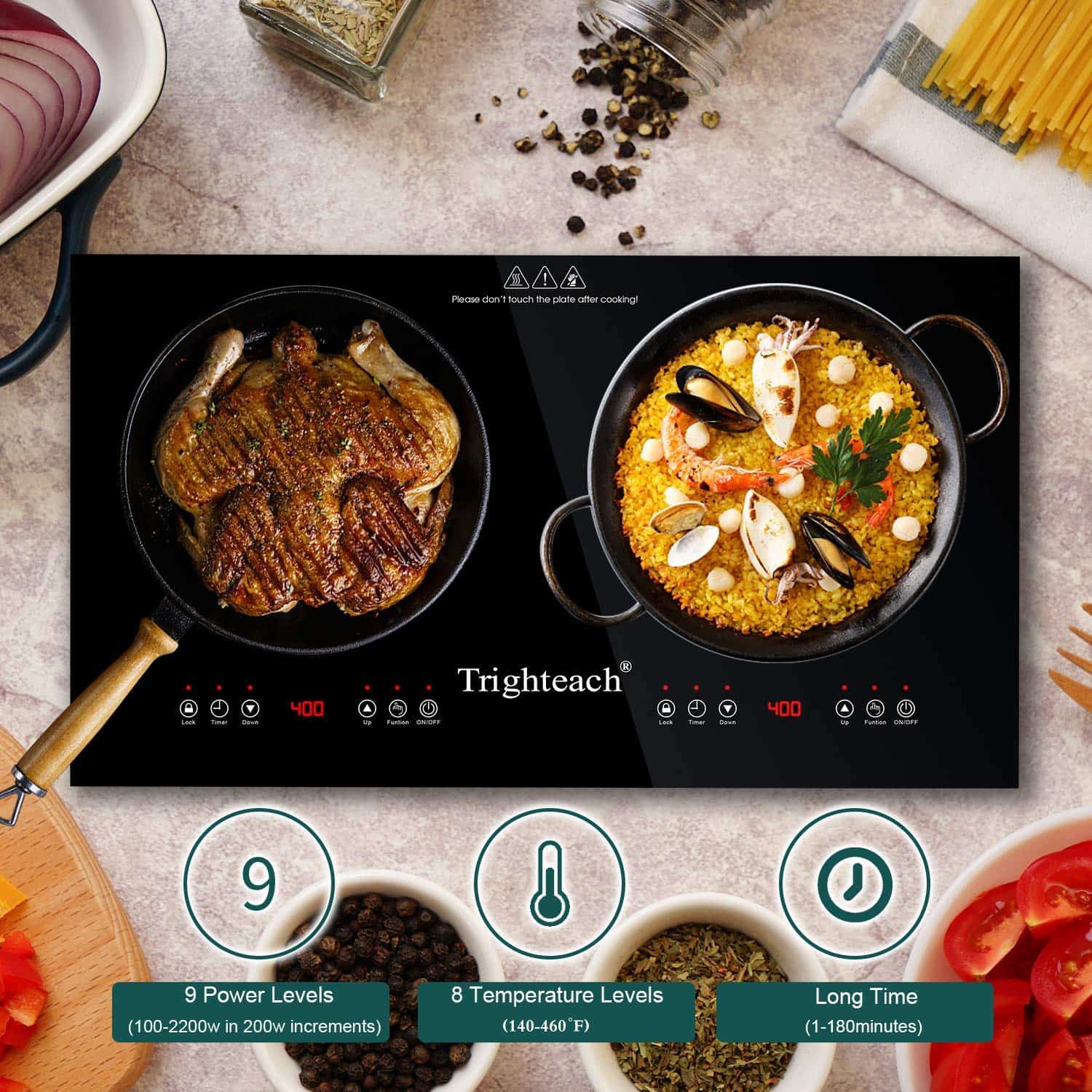 Best double burner induction stove for bachelors: Trighteach