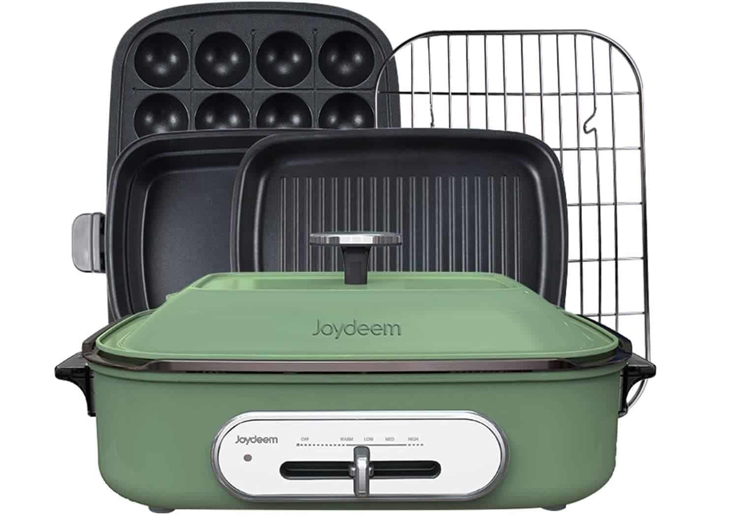 最高の多目的たこ焼きベーキングマシン：Joydeemコンパクトホットプレート