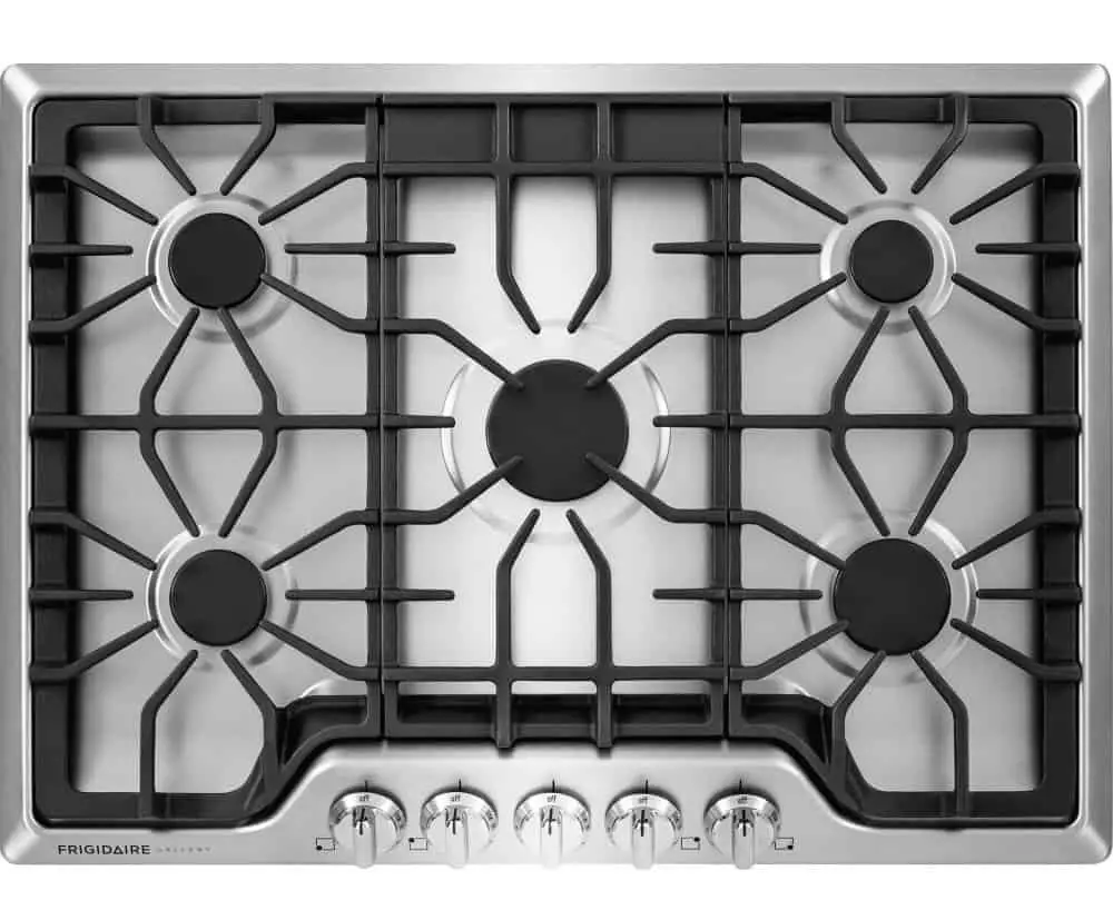 Qhov zoo tshaj plaws roj cooktop: Frigidaire FGGC3047QS Gallery 30