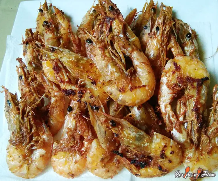 Nilasing le Hipon Recipe (Shrimp e tahiloeng)