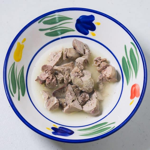 Pork Sisig mix calamansi with chicken liver