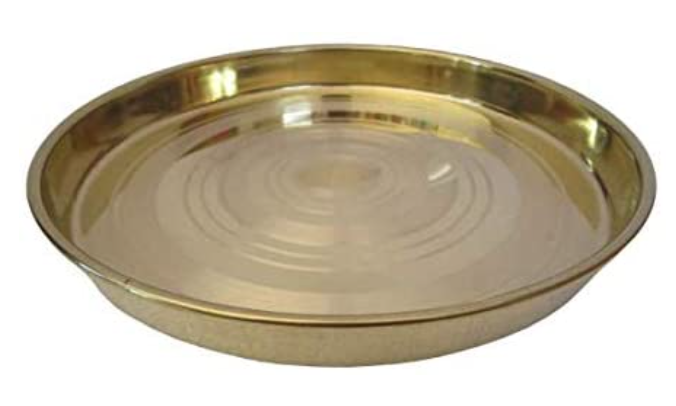 Brass Blessing : Dinner Plate - Kitchenware - FULLY BRASS MADE 