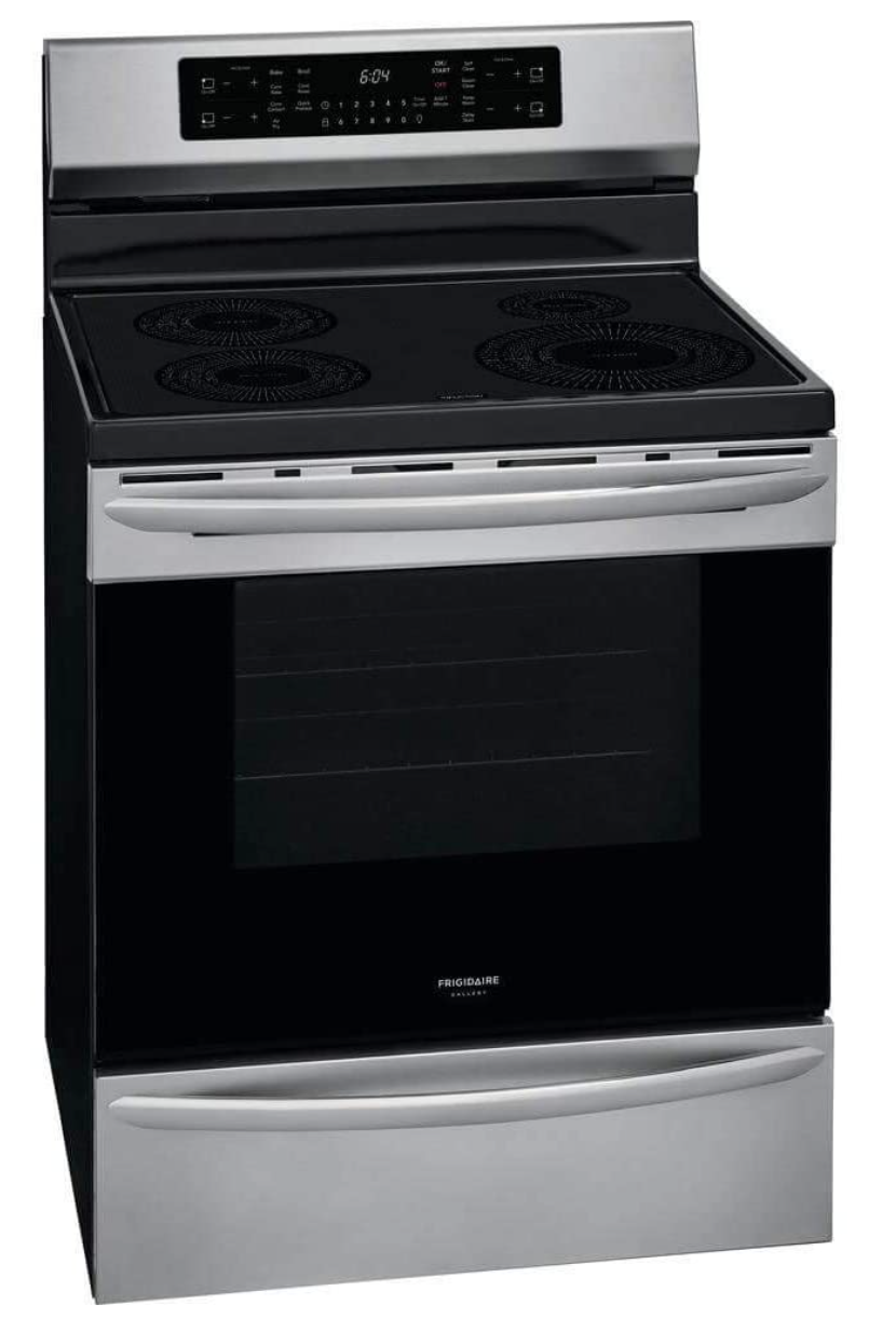 Range ea Induction ea Frigidaire e nang le moea o hahlametsoeng